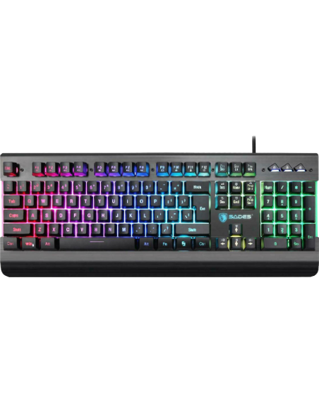 SADES Gaming Keyboard Neo Whistle SA-KB105, RGB, Silent, Black