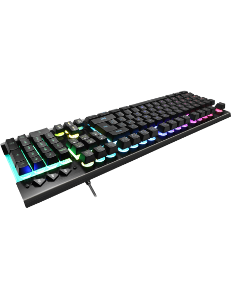 SADES Gaming Keyboard Neo Whistle SA-KB105, RGB, Silent, Black